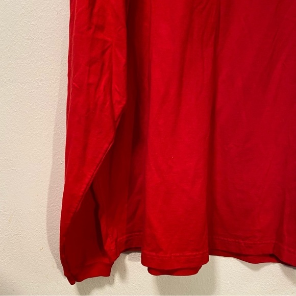 Detroit Red Wings Shirt Mens Size 2XL Long Sleeve Red Pull Over Cotton - Picture 5 of 8
